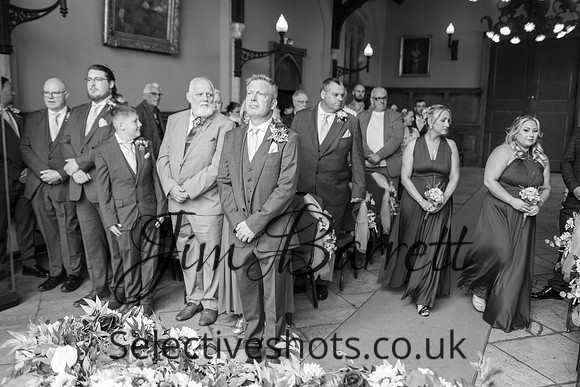 Paul & Suzi before and during THE WEDDING 394bw