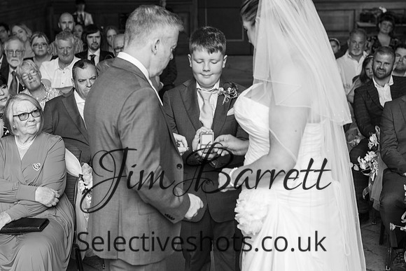 Paul & Suzi before and during THE WEDDING 443bw