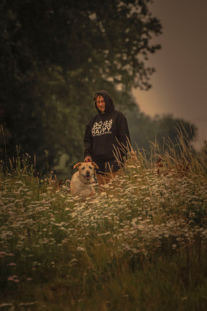 Indie and sheralee water 075