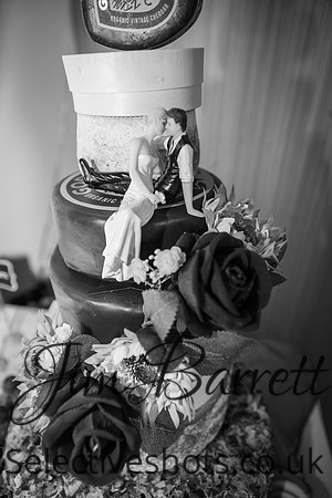 Paul & Suzi before and during THE WEDDING 106bw