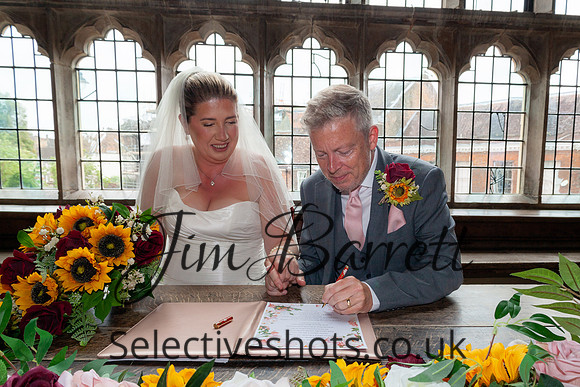 Paul & Suzi before and during THE WEDDING 500