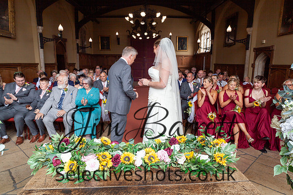 Paul & Suzi before and during THE WEDDING 450