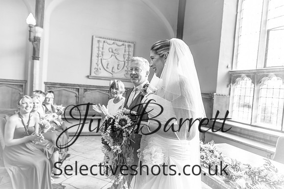 Paul & Suzi before and during THE WEDDING 540bw